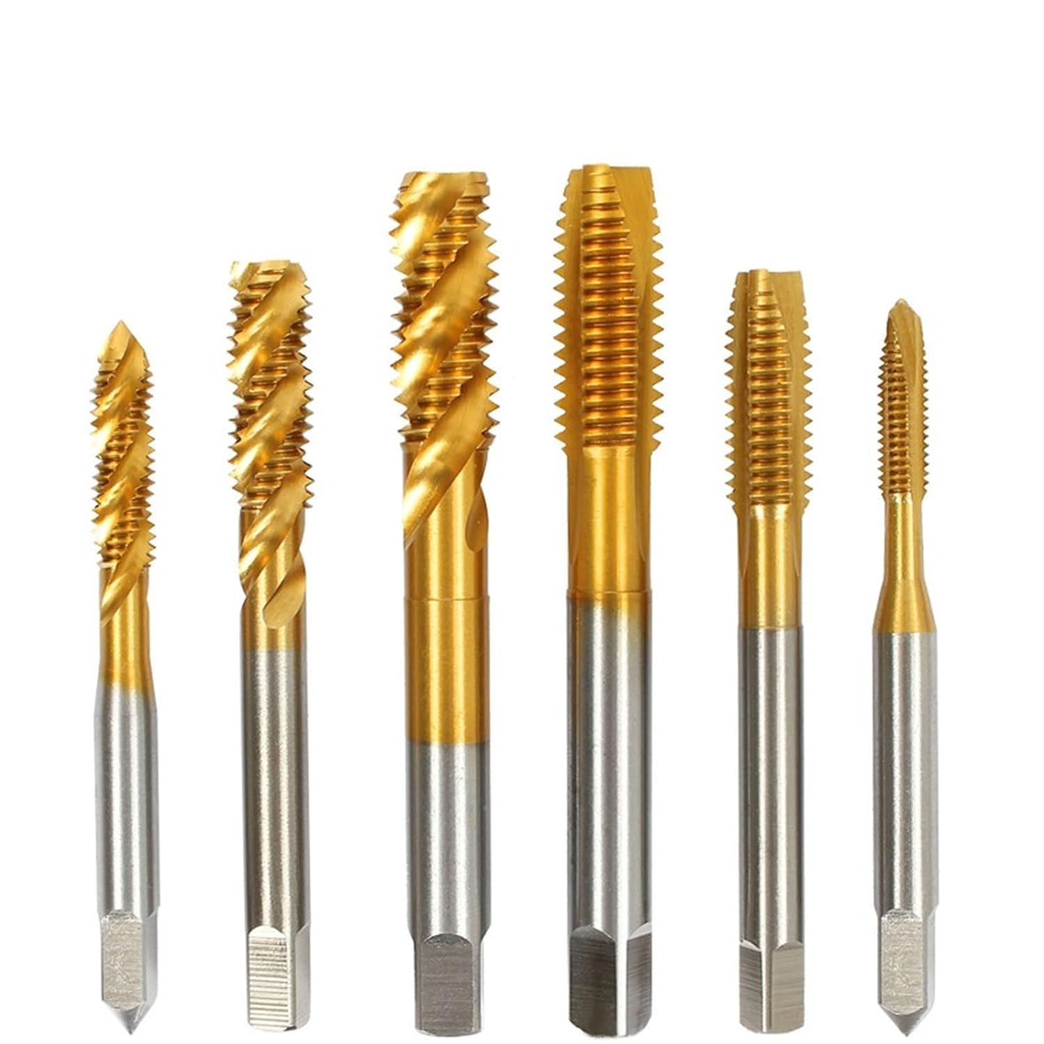 1Pcs ST Insert Cobalt Screw Thread Tap Drill Bits HSSCO Spiral Pointed Flute Metric ST2-ST12 Taps Tools(Spiral Tap,5PCS_ST8X1.25) CQMLWSDNW