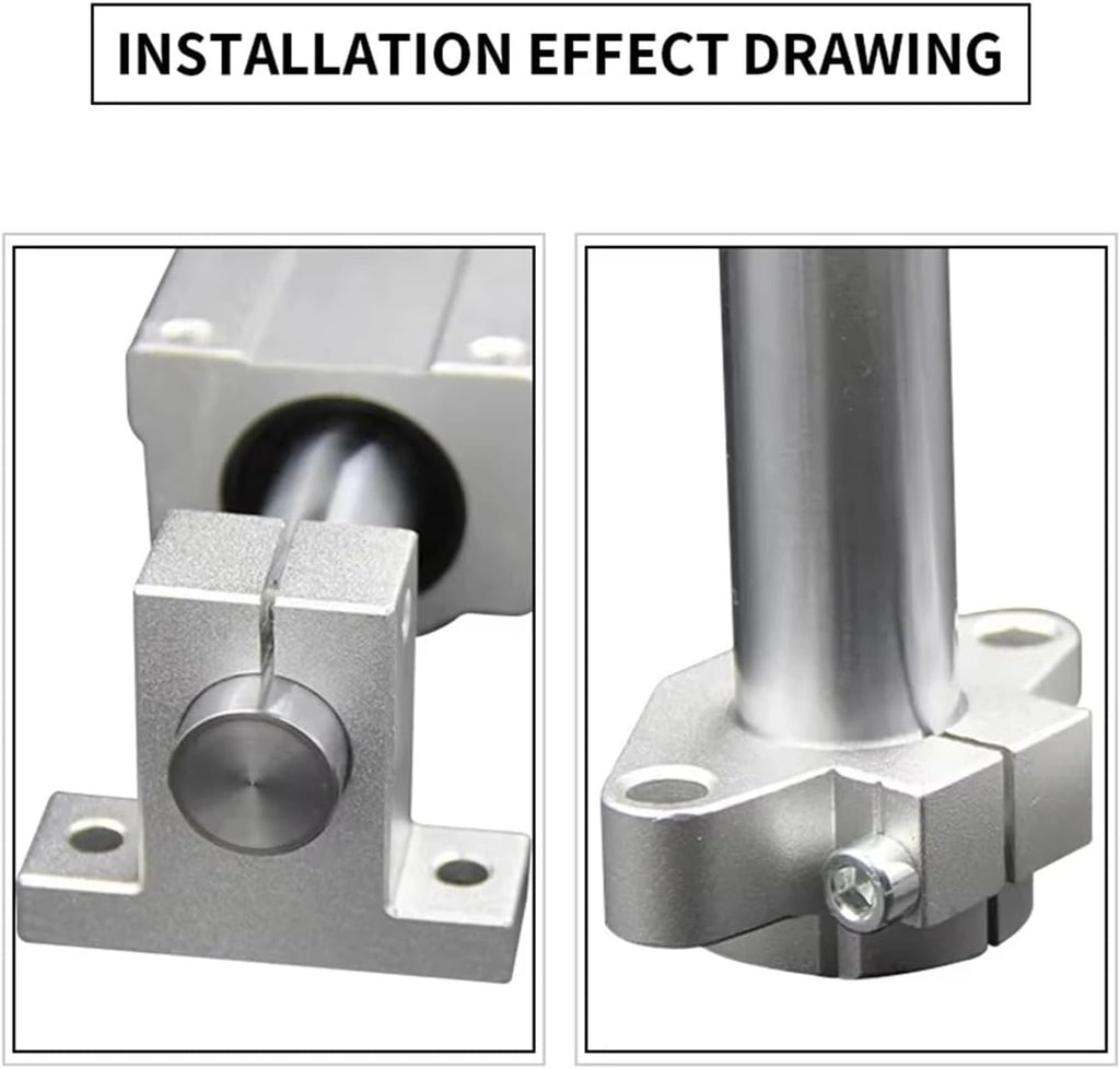 Linear Shaft Support Bracket Mount 8mm~60mm Bore Bar Bearing Support CNC 3D Printer Bracket(SK40 (40mm))