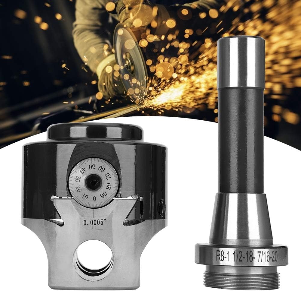 Shank Boring Head for Wood & Metalworking | 3/4 Inch Adjustable Boring Tool with 0.01mm Exactness | Compatible for Milling Machines/Lathes/Drills