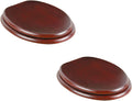 Renovators Supply Manufacturing Wooden Toilet Seat Elongated Toilet Seats For Standard Toilets, Cherry Finish Wooden Toilet Seat Pack Of 2