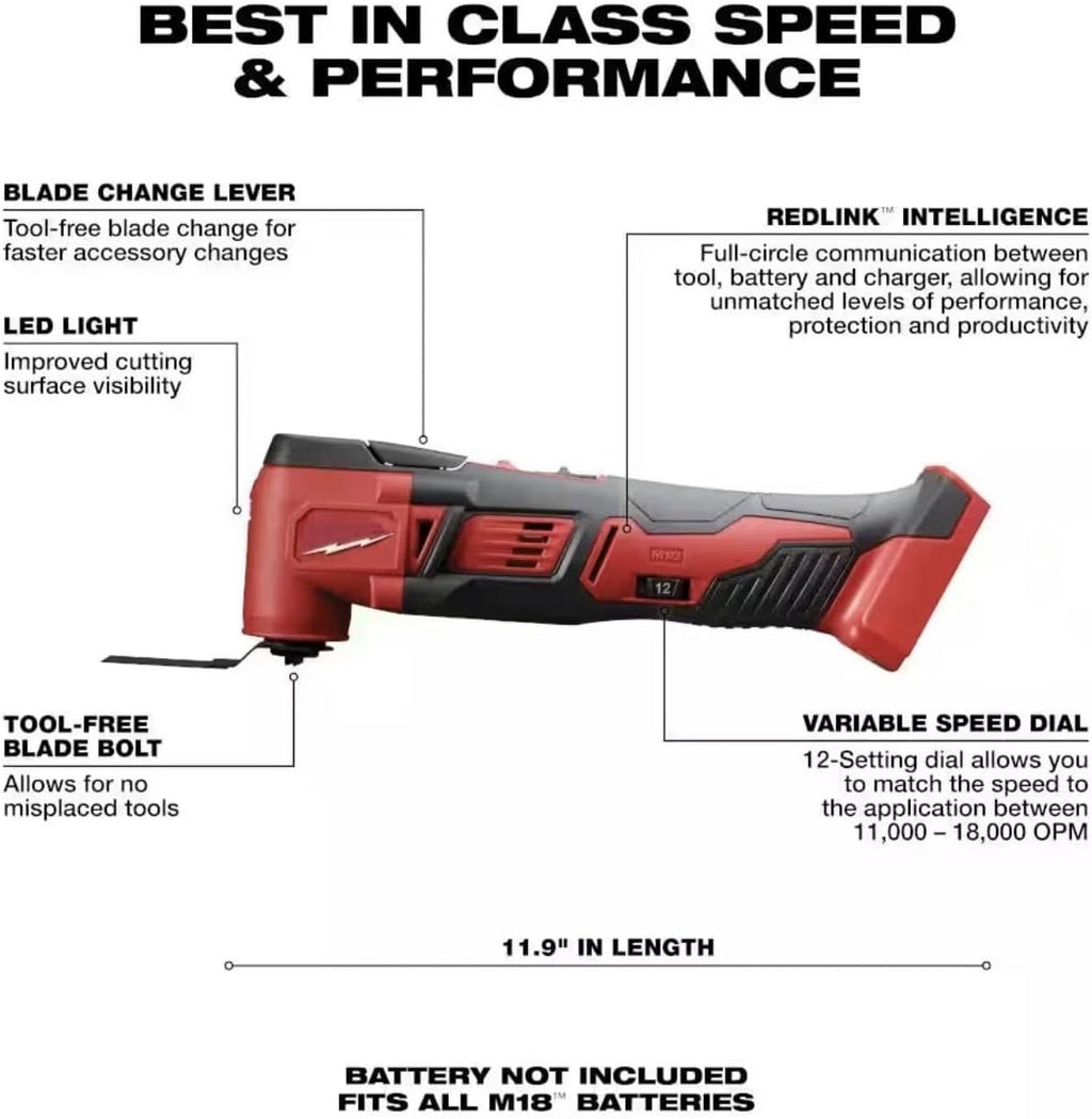 2626-21 Cordless Power Multi-Tool for Milwaukee M18 18V Multi-Tool Kit