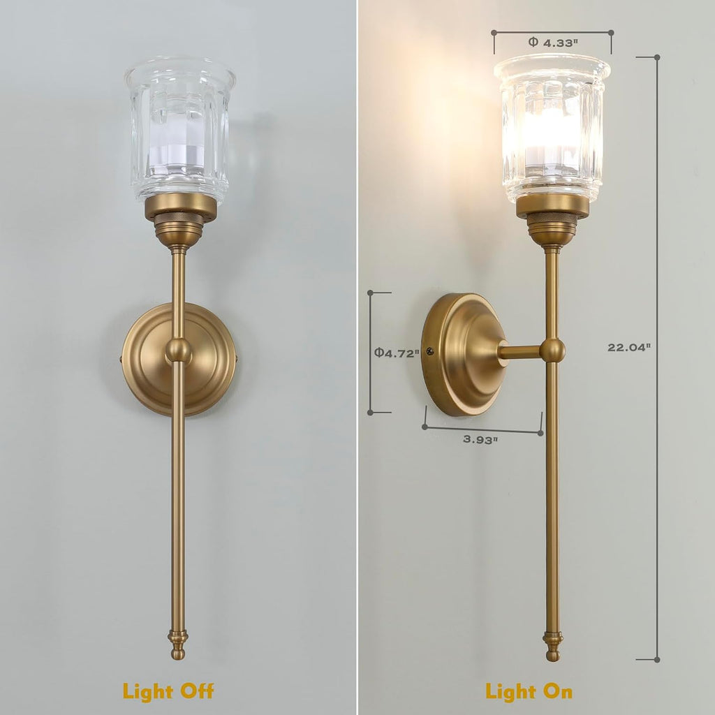 HEQIQEH Vintage Rechargeable Battery Operated Wall Sconces Set of 2 with Clear Fringe Glass Shade, Dimmable Cordless Wall Mounted Lamp Fixtures with Remote Control for Living Room Bedroom Stairs