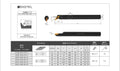 1pc SVQCR S16Q S20R S25S S32T SVQCR11 SVQCR16 Internal CNC Lathe Tool Turning Boring Bar Metal Cutting S16Q-SVQCR11 Use VCMT Inserts(S32T-SVQCL16)