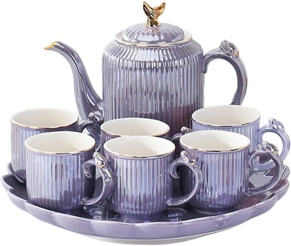 Beverage Serveware Ceramic water set household cold kettle wedding gift tea set gift box set water cup household Water Carafe