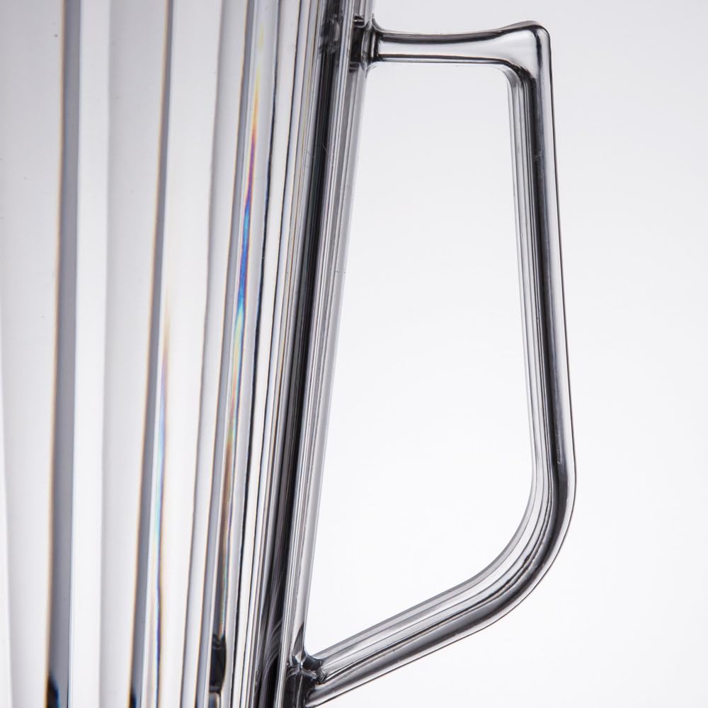 Soro Essentials- 60 oz. Polycarbonate Tapered Pitcher Clear Color Set of 12- Beverage Serveware Carafe Clear Pitcher for Mimosa Bar Brunch Cold Water Juice Milk Iced Tea Lemonade for Home Restaurant