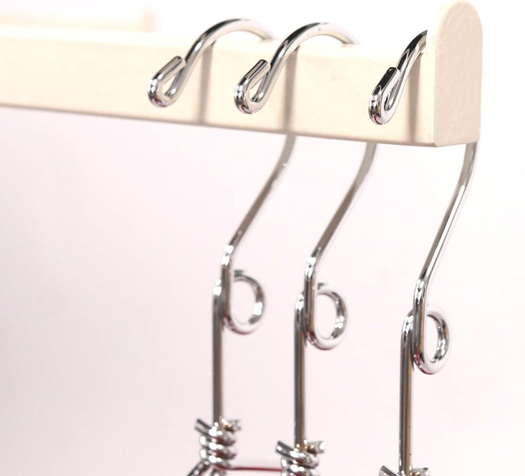 SSWBasics 3-Way Adjustable Clothing Display Rack - Sleek, Sturdy Boutique Ivory Garment Stand - Premium Retail Clothing Rack for Boutiques and Thrift Stores - Elegant Boutique Clothing Rack for