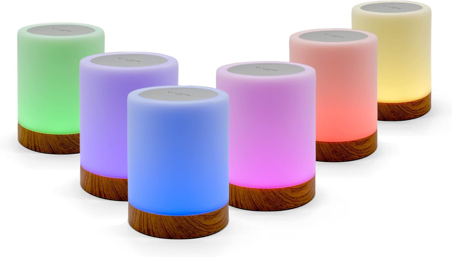 LuvLink Friendship Lamps No Subscription WiFi Touch Lamp for Long Distance Relationships, Couples, Friends & Family - Gift Ready (Set of Six)