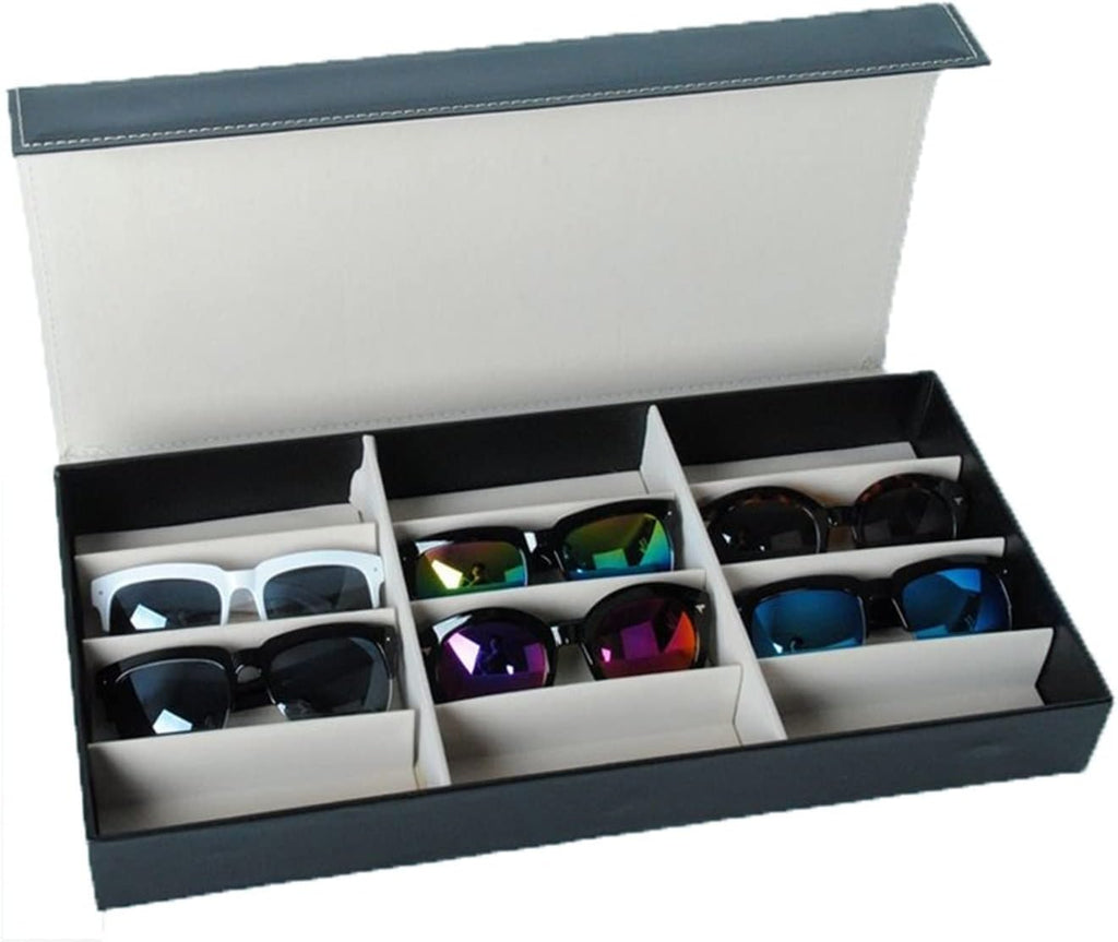12 Grid Sunglasses Storage Box Organizer Glasses Display Case Stand Holder Eyewear Eyeglasses Box Sunglasses Case Glasses Holder