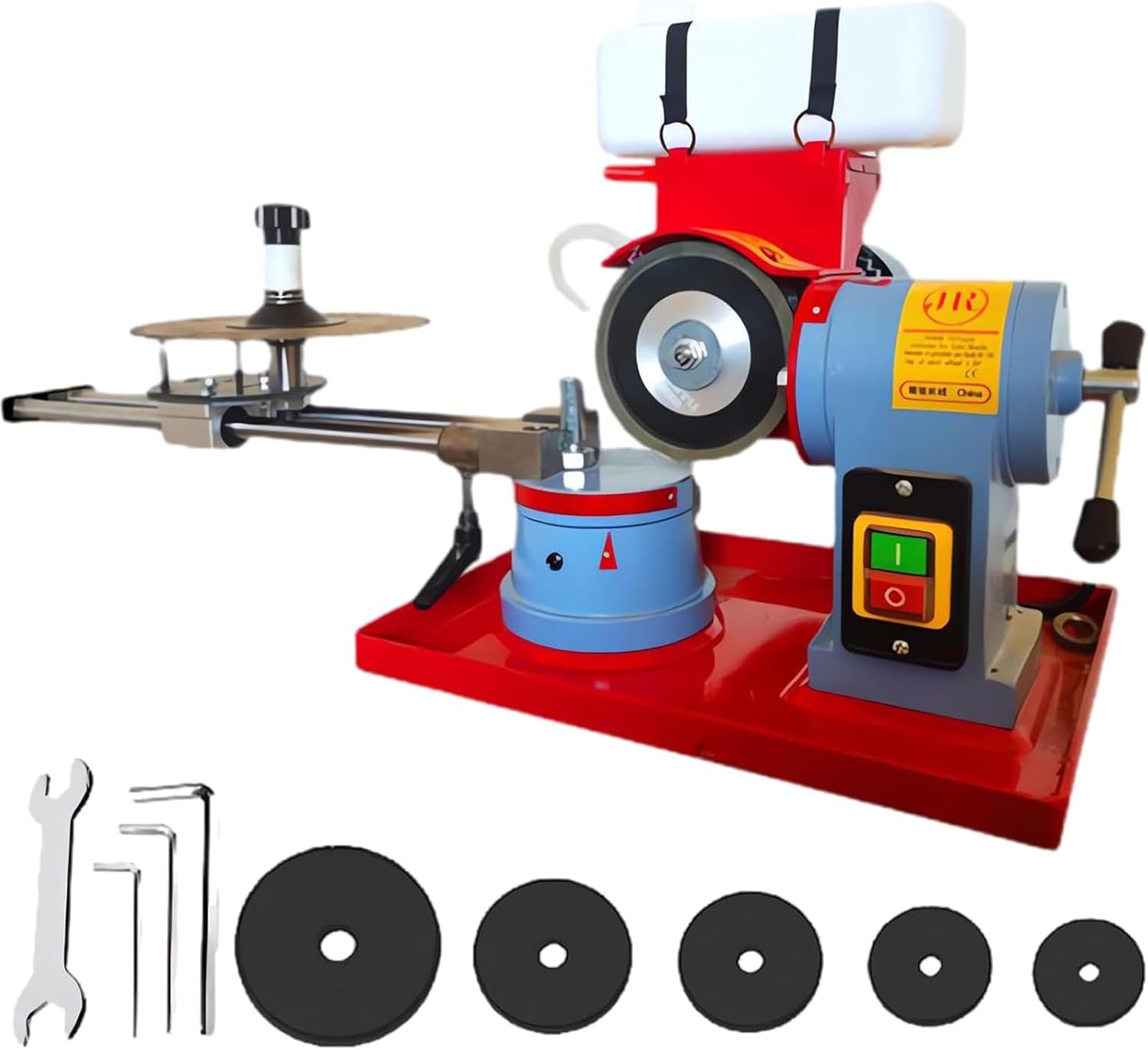 Electric Circular Saw Blade Sharpener, Multi Tool Blade Sharpener, Dry Wet Circular Saw Blade Sharpener 2850rpm Saw Blades Polishing Machine Carbide Tips Sharpening Tool 370W