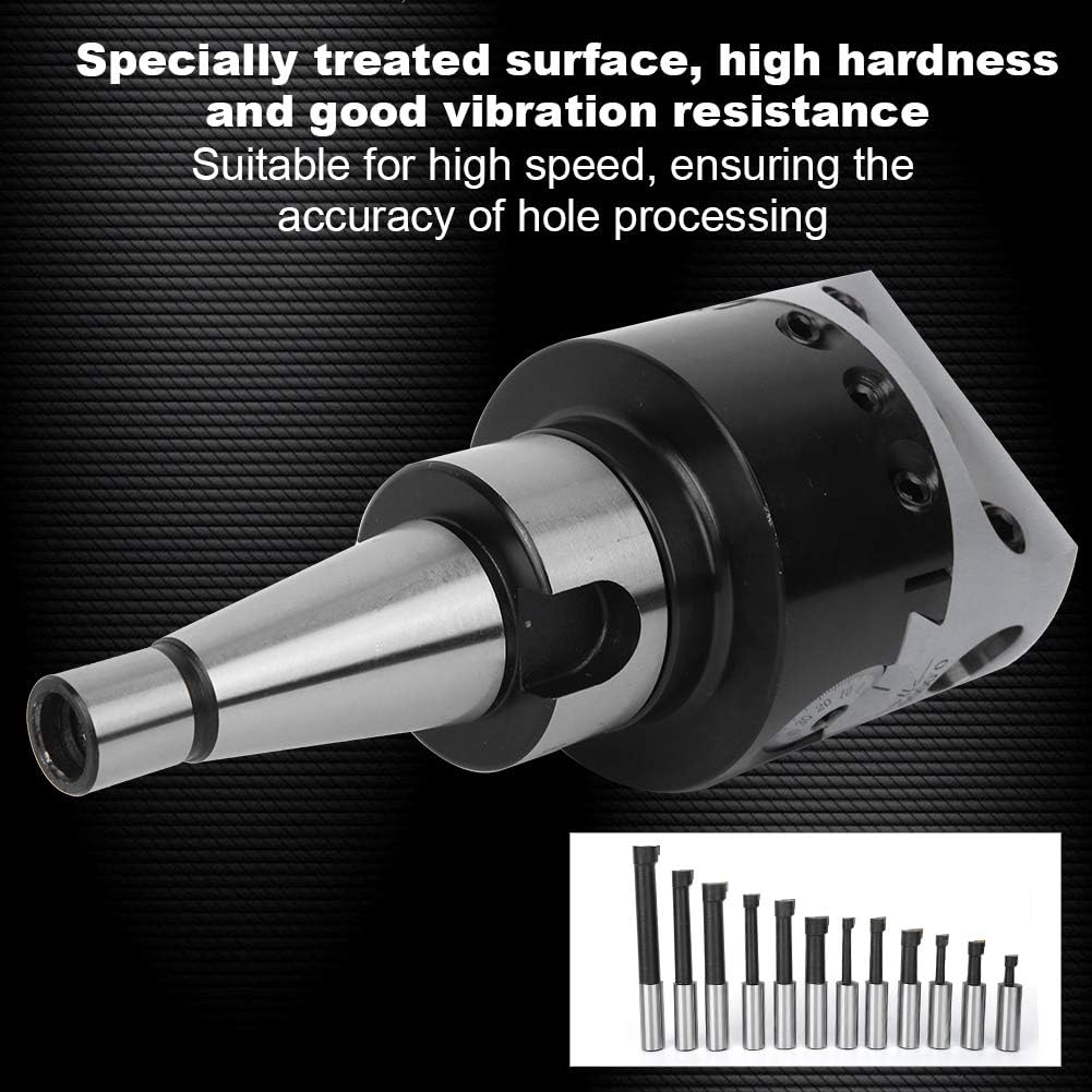 17PCS Boring Head Set Metric System 40Cr Boring Bars CNC Milling Tools Kit Set NT30-F1-18 NT40-F1-18 75mm Boring Head (NT40-F1-18-12PCS)