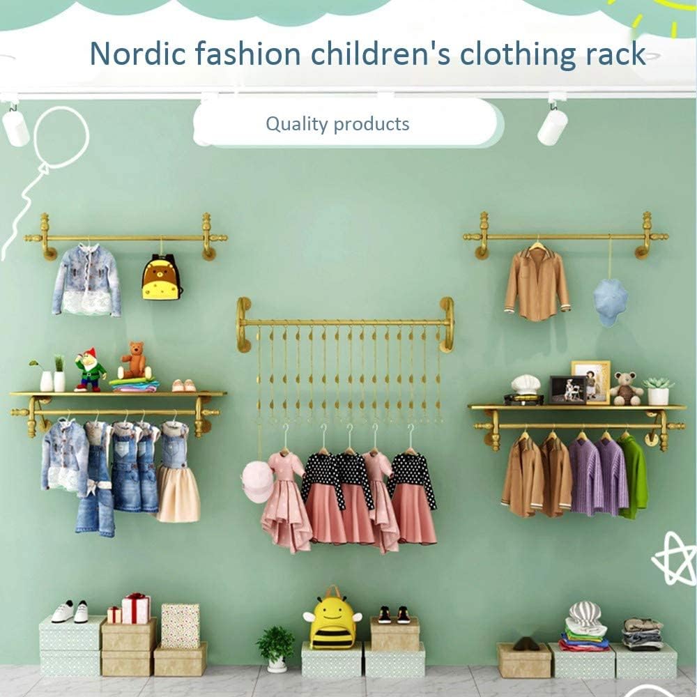 Exquisite Clothes Rail Rack Metal Retail Clothing Garment Racks Display Rod, Clothing Store Display Rack Ceiling Hanger, Women'S Clothing Store Shelves Display Hangers/C/(B-80Cm)