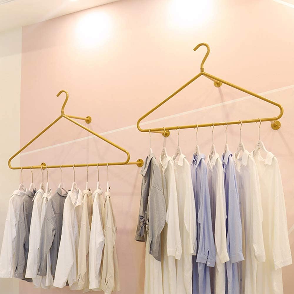 Exquisite Clothes Rail Rack Metal Retail Clothing Garment Racks Display Rod, Clothing Store Display Rack Ceiling Hanger, Women'S Clothing Store Shelves Display Hangers/C/(A-80Cm)