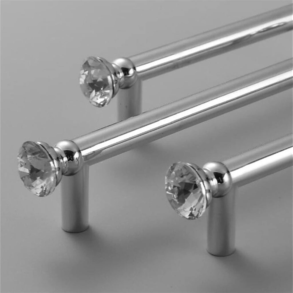 Cabinet Handles Kitchen Hardware 6 PCS Luxury Diamond Crystal Handles Alloy Kitchen Dresser Cabinet Handles Door Knobs Furniture Hardware Cabinet pulls Kitchen Cabinet Handles ( Color : 6732-knob )