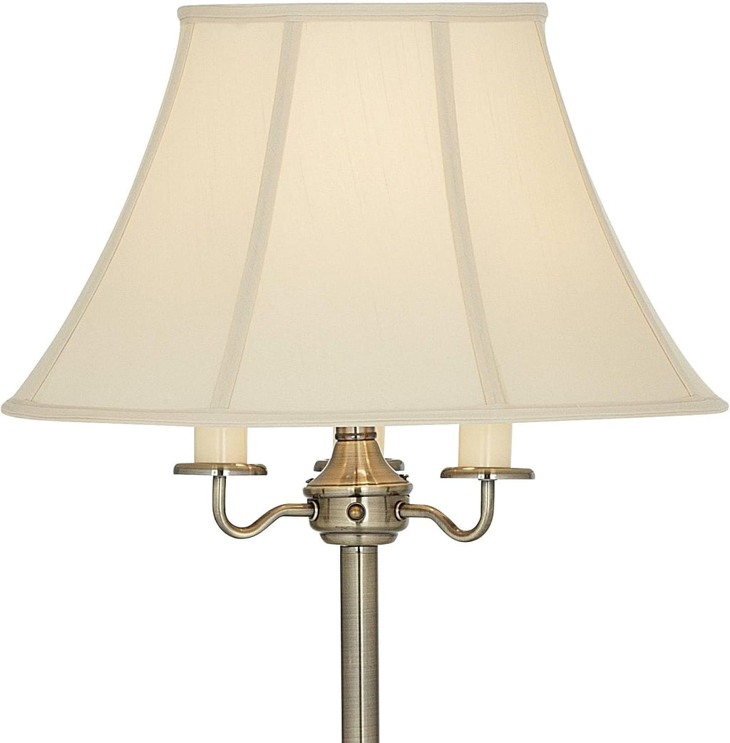 Regency Hill Montebello Traditional 59' Tall Standing Floor Lamps Set of 2 Lights Candelabra 4-Light Gold Metal Antique Brass Finish Living Room Bedroom House Reading Office Home Decor Entryway