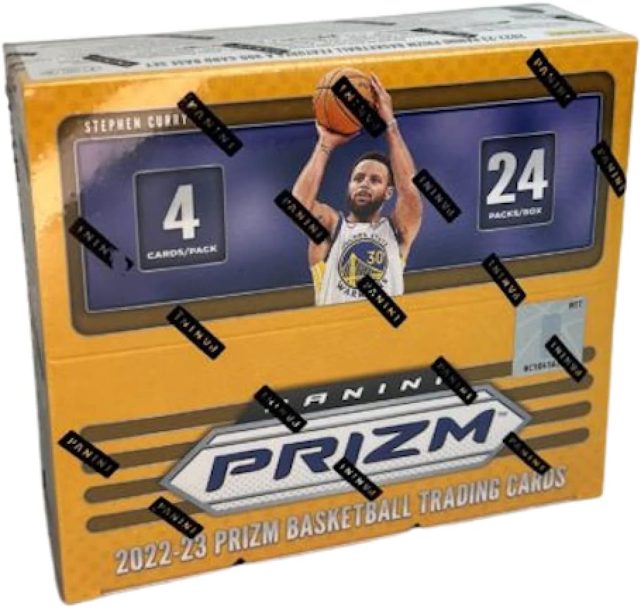 2022-23 Panini Prizm NBA Basketball Factory Sealed Retail Box 24 Packs of 4 Cards. 24 Parallels or Inserts per Box. Retail Exclusive Inserts.
