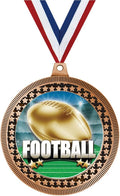 2.75' Football Titan Series Medal Award, Bronze Vega Football Titan Series Team Trophy Award Includes Free Neck Ribbon