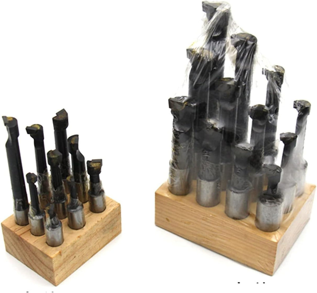 Precision Collets Lathe Chuck Tool 1set 2' 50mm boring head+1pcs Morse holder+9pcs 12mm boring bar for cnc lathe bored boring tool set for CNC Engraving Machine & milling Lathe Tool(R8-(F1 50)-9pcs-7-