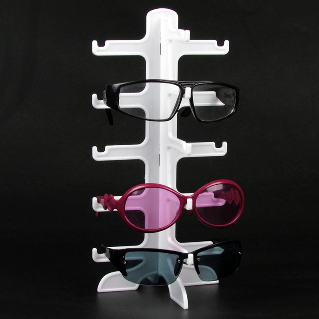 Eyewear Frames 3/4/5/6 Layers Sunglasses Eyeglasses Display Stands Glasses Shelf Holder Frame Jewelry Sunglasses Shelf Organizer Storage Rack Sunglasses Eyewear (Color : Black-6 Layers) (5 Layers)