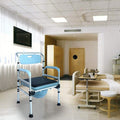 Commode Chair,Toilet Chair Heavy-Duty Steel Commode Chair, Adjustable Height Support, Includes Free Commode Pail and Lid Tool-Free Assembly Elderly,Senior,Handicap & Disabled Toilet Seat