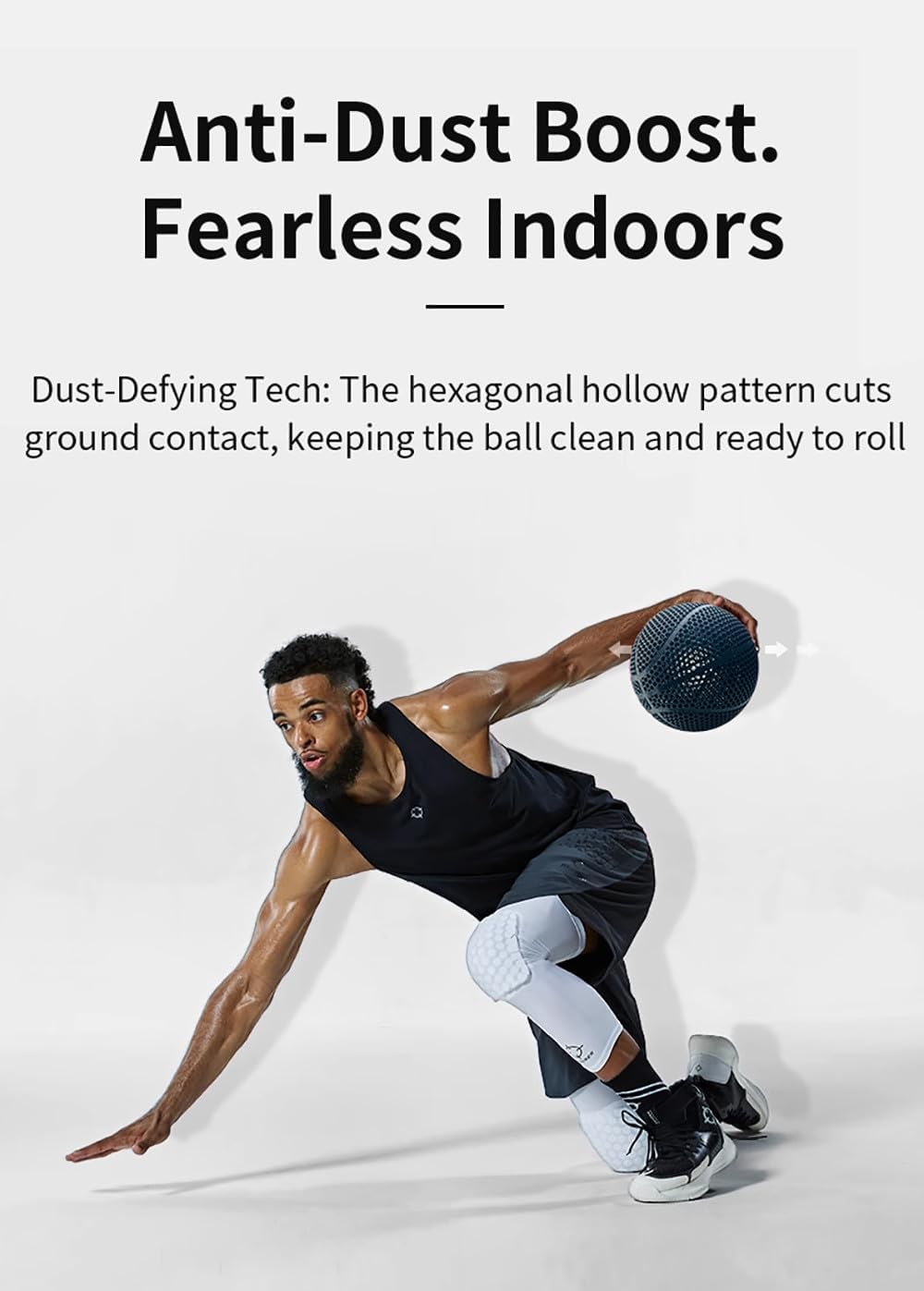 3D-Printed Airless Basketball, Silent Basketball for Quiet Dribbling and Indoor Training