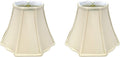 Royal Designs, Inc. Flare Bottom Outside Corner Scallop Lamp Shade, BS-701-12BG-2, Beige, 6.5 x 12 x 9.25, Set of 2