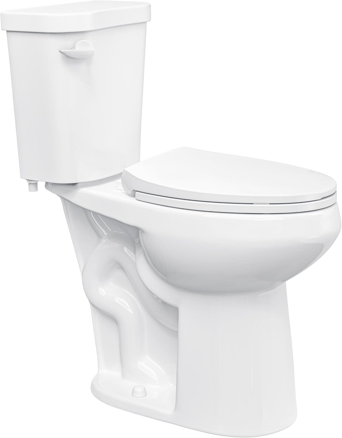Eridanus Extra Tall Two Piece Toilet, ADA Compliant Chair Height 21.5', Elongated Toilets Bowl 21' with Soft Close Seat, 1.28 GPF Single Flush, 12' Rough-In, High Toilet for Senior, Pregnant, Handicap
