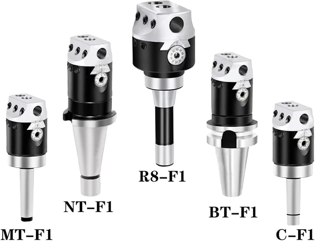 F1 2/3/4 inch 50/75/100mm F1 Type Boring Head 12/18/25mm Lathe Boring Bar Milling Handle for Milling Machine Tools + Hex Wrenche(25mm-6PCS)