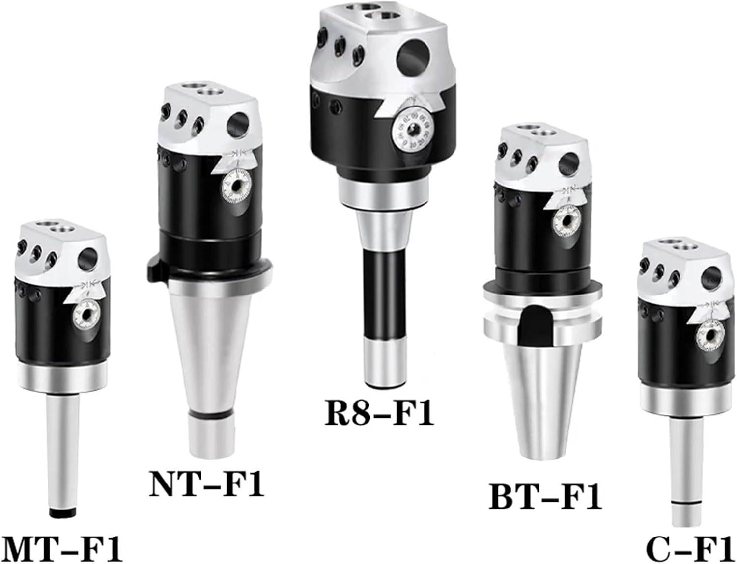 F1 2/3/4 inch 50/75/100mm F1 Type Boring Head 12/18/25mm Lathe Boring Bar Milling Handle for Milling Machine Tools + Hex Wrenche(25mm-6PCS)
