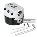 Accusize Industrial Tools Boring Head Hole Size Off Thread, 4 in, 0350-0004 | 1 in Boring Bar Hole, 1 in Offset, 1-1/2-18 Thread Mount, 3-43/64 in Overall Length