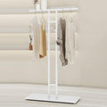 2 Way Clothing Rack with Straight Arms,Heavy Duty Clothes Rack Garment Rack Modern Retail Storage Display Rack,Commercial Grade Nakajima Clothes Rack,Floor-Standing Double Hanging Rods shirt Hangers