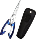Stainless Steel Fishing Pliers, Fishing Tackle Kit, Fishing Multitool Hook Remover Fishing Gifts for Men (Color : Blue)