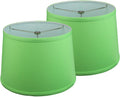 FenchelShades.com Set of 2 Lampshades 10' Top Diameter x 12' Bottom Diameter x 8' Slant Height with Washer (Spider) Attachment. Attaches to Lamps with an existing Harp (not included) (Linen Pear)