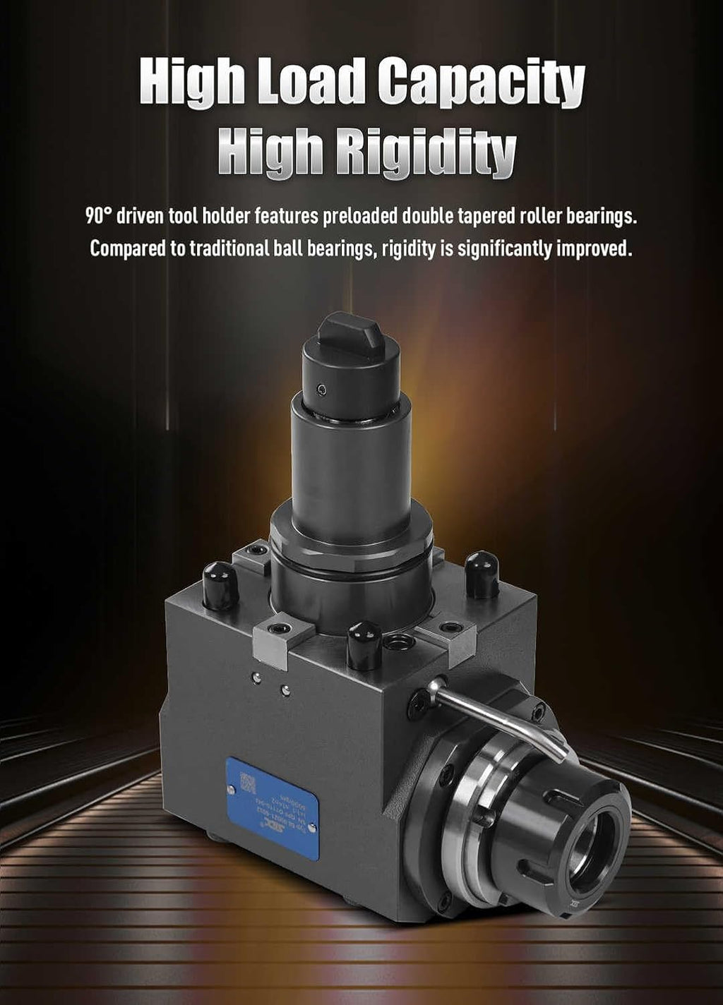 BMT Driven Tool Holder BMT40 Boring Bar Holder Block Turning Tool Holder Block Live Tooling for CNC Lathe BMT40-90°-60-ER25-Y-W External Clamping