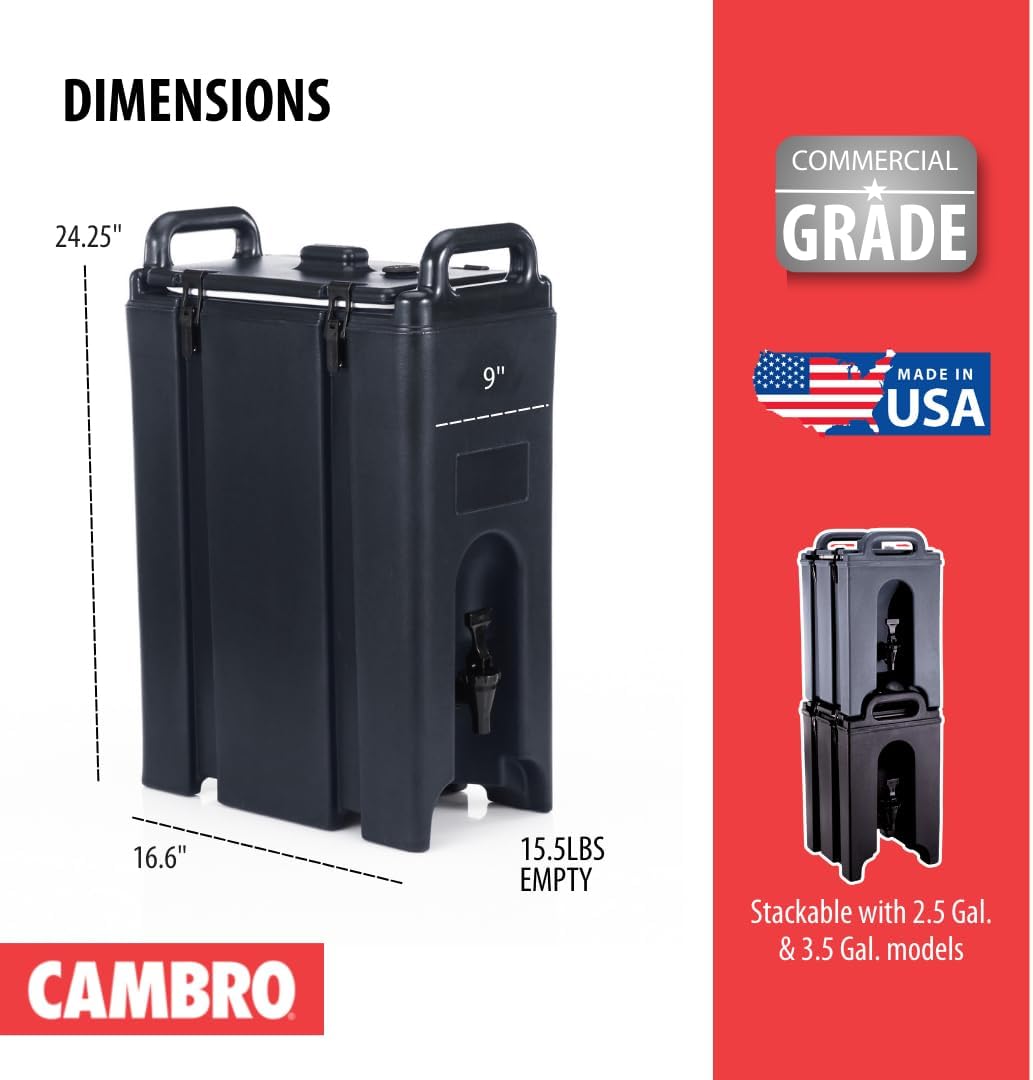 Camtainer 5 Gallon Capacity Black