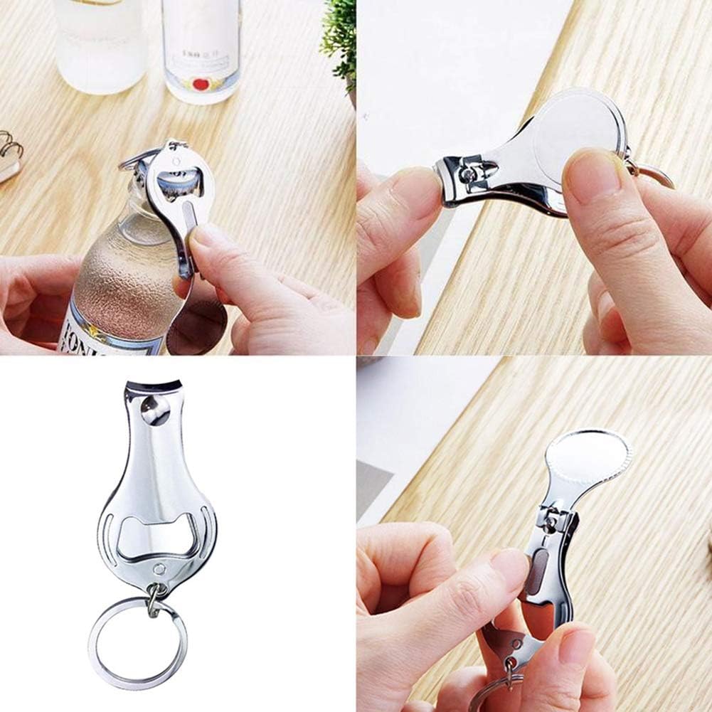 80pcs-Personalized 4 in 1 Multi Function Bottle Opener, Nail Clipper, Wedding Favors Brewery, Private Customized, Sliver, Multitool Gifts for Men