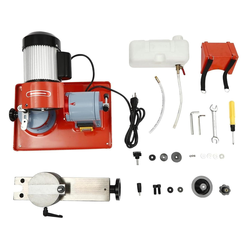 Chain Saw Sharpener Tool, Electric Circular Saw Blade Sharpener, Circular Saw Blade Sharpener, Multi Tool Blade Sharpener, W/Water Injection, Adjustable Angle, 2580 RPM, for Cutting Wood, Plastic (Co
