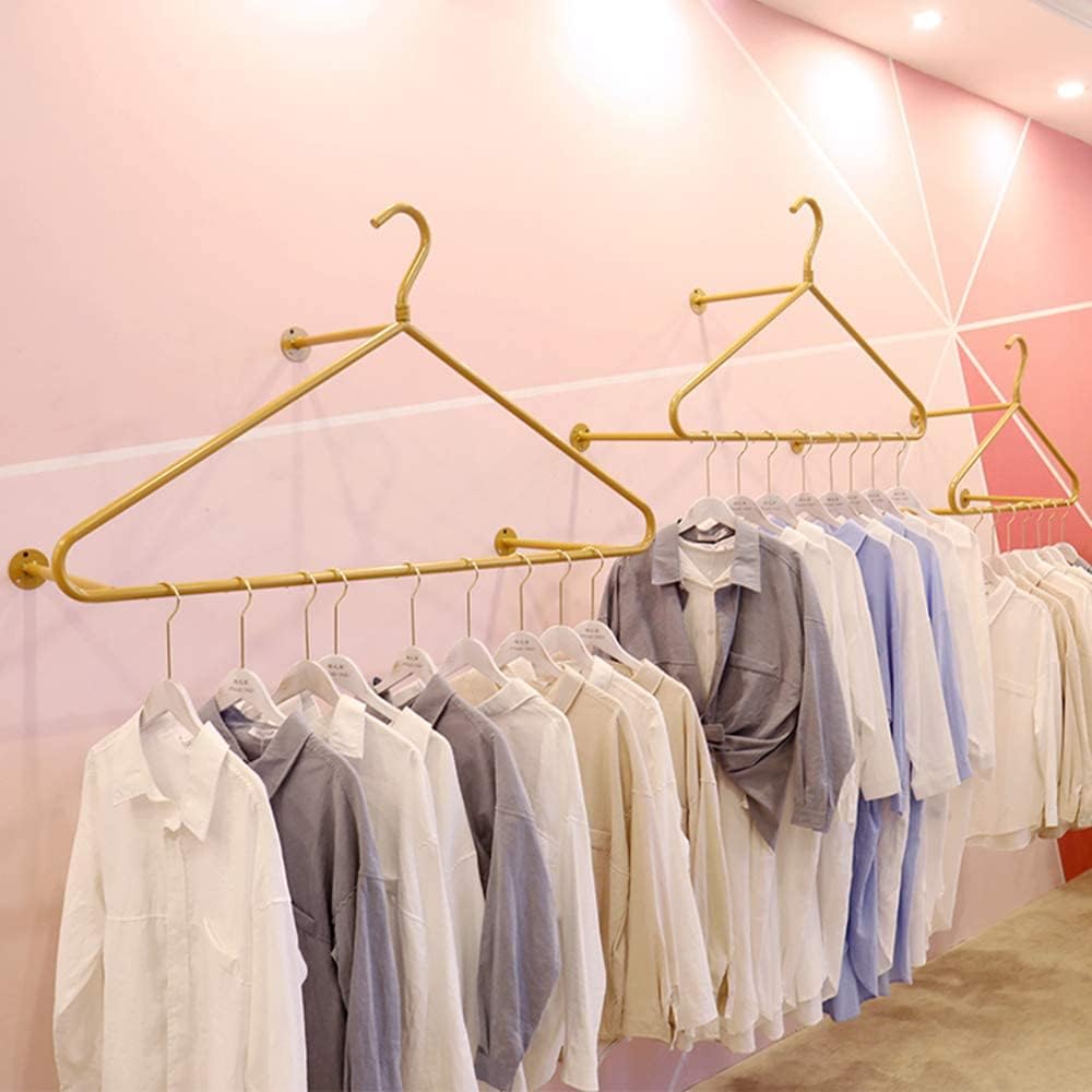 Exquisite Clothes Rail Rack Metal Retail Clothing Garment Racks Display Rod, Clothing Store Display Rack Ceiling Hanger, Women'S Clothing Store Shelves Display Hangers/C/(A-80Cm)