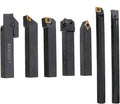 YFCDZVBH 7pcs 16mm Shank Lathe Turning Tool Holder, Boring Bar CNC Tools Set with Carbide Inserts and Wrenches