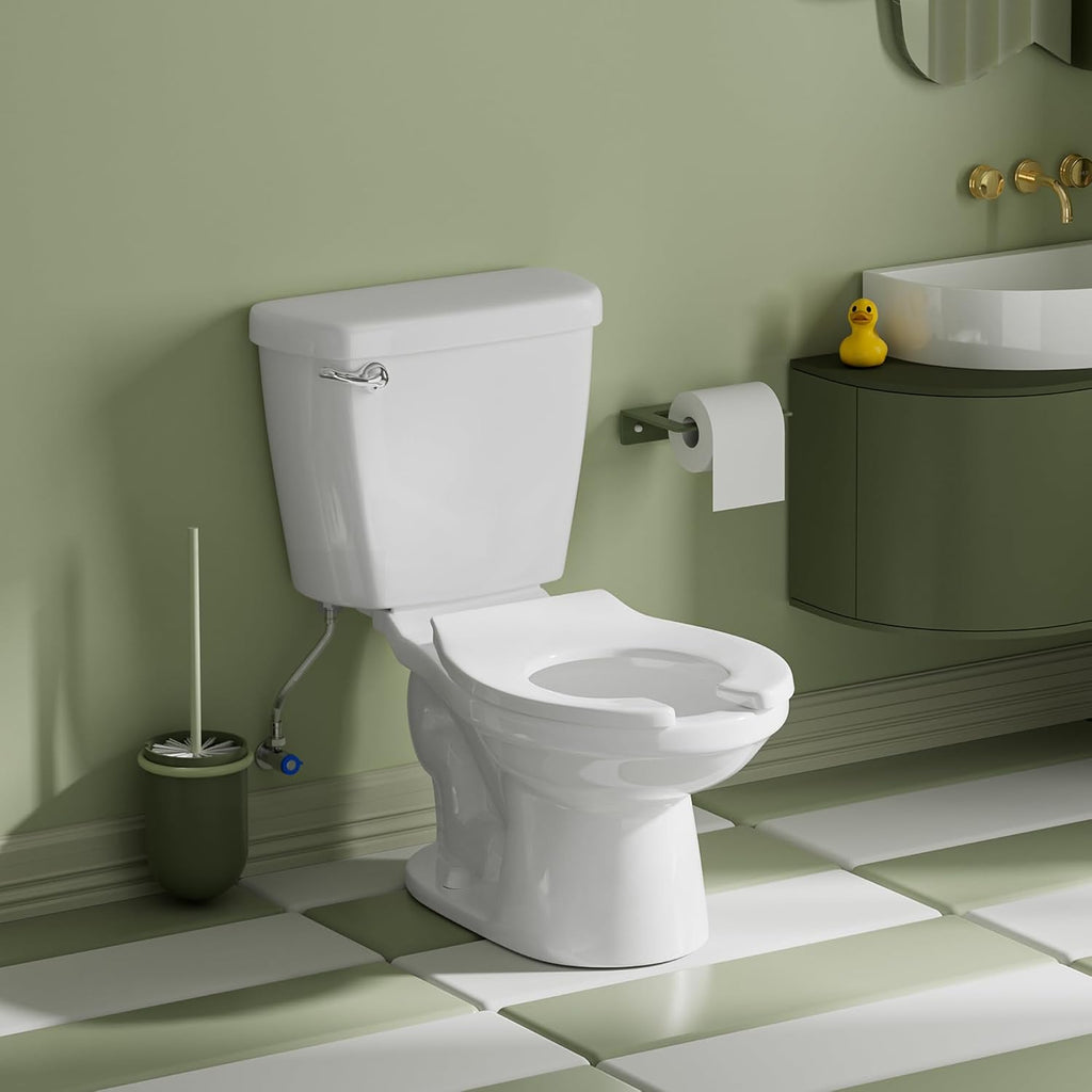 Simple Project Kids Toilet for Bathroom, 10 Inch Ceramic Baby Potty Training with Toilet Bowls, Children Toilets for Daycares,Welfare Home, Kid's Room-10.5' Bowl Height