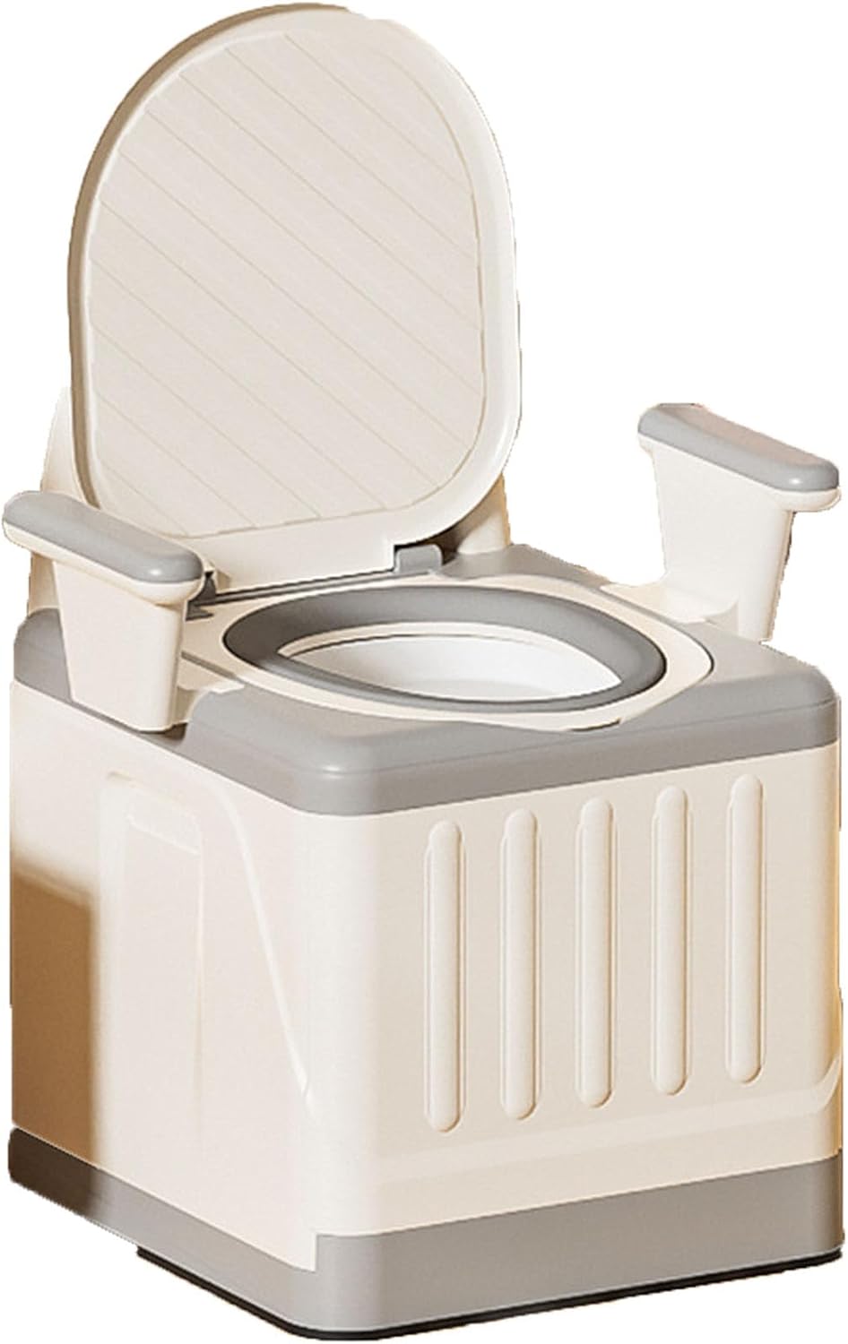 Raised Toilet Seat with Handles, Elevated Handicap Toilet Seat Riser for Seniors with Soft Padded, Height Adjustable, Stand Alone Toilet Safety Frame, Fit Any Toilet, PP Material