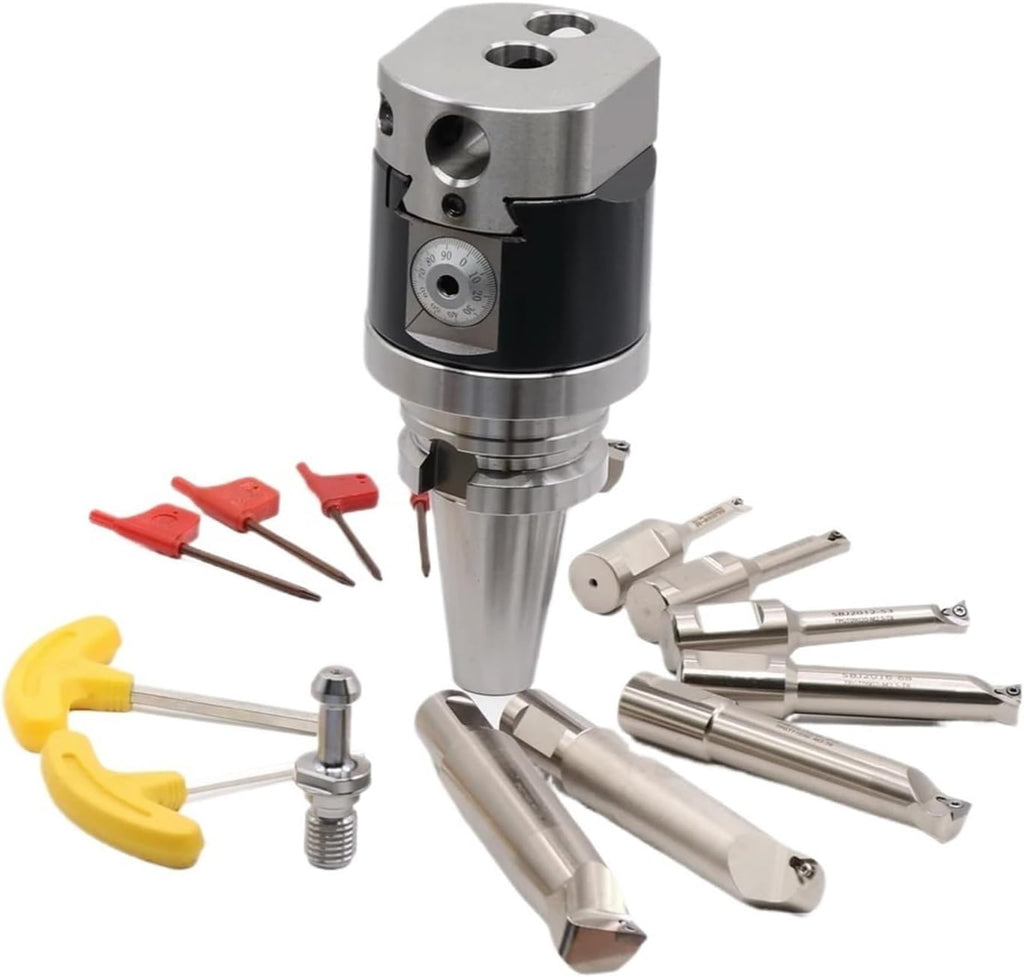 BT40 BT50 NBH 2084 8PCS Lathe Machining Boring Carbide Bar Tool Finishing(BT40-NBH2084-8PCS)