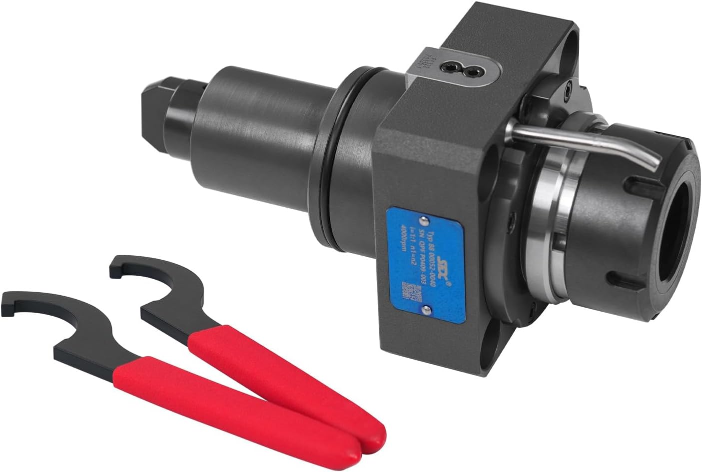 BMT Driven Tool Holder BMT65 Boring Bar Holder Block Turning Tool Holder Block Live Tooling for CNC Lathe BMT65-0°-ER40-Y-W External Clamping