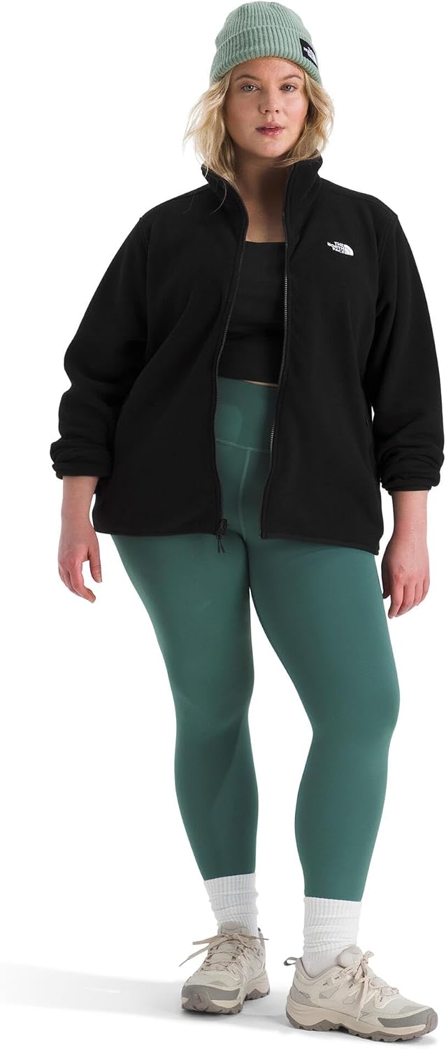 THE NORTH FACE Women's Glacier Fleece Jacket (Standard & Plus Size) | Zip Hand Pockets & Stretch on Collar, Cuffs & Hem