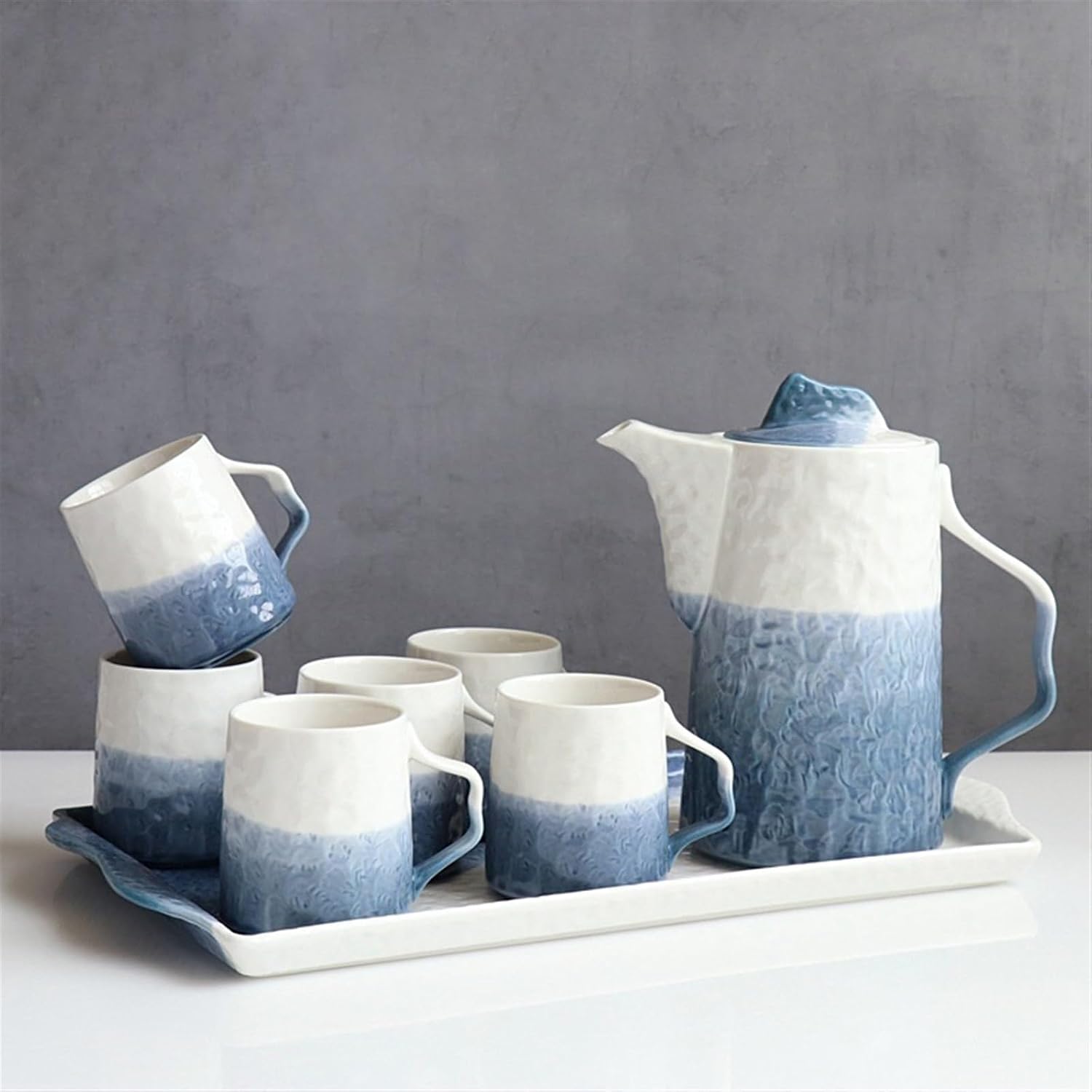 Beverage Serveware Ceramic kettle set household heat-resistant tea cup set living room cold kettle tea set water cup Water Carafe