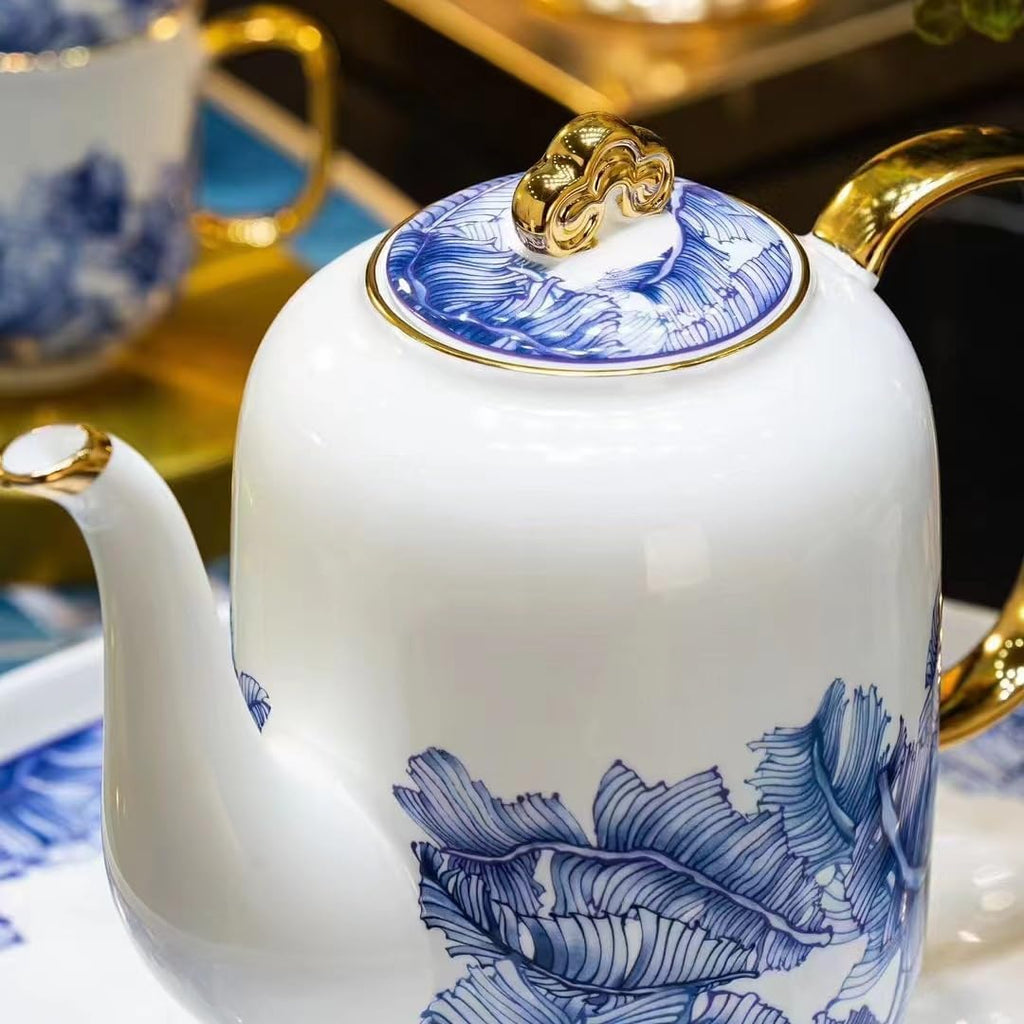Beverage Serveware 8-piece ceramic water set, tea set, housewarming gift, coffee set with tray Water Carafe