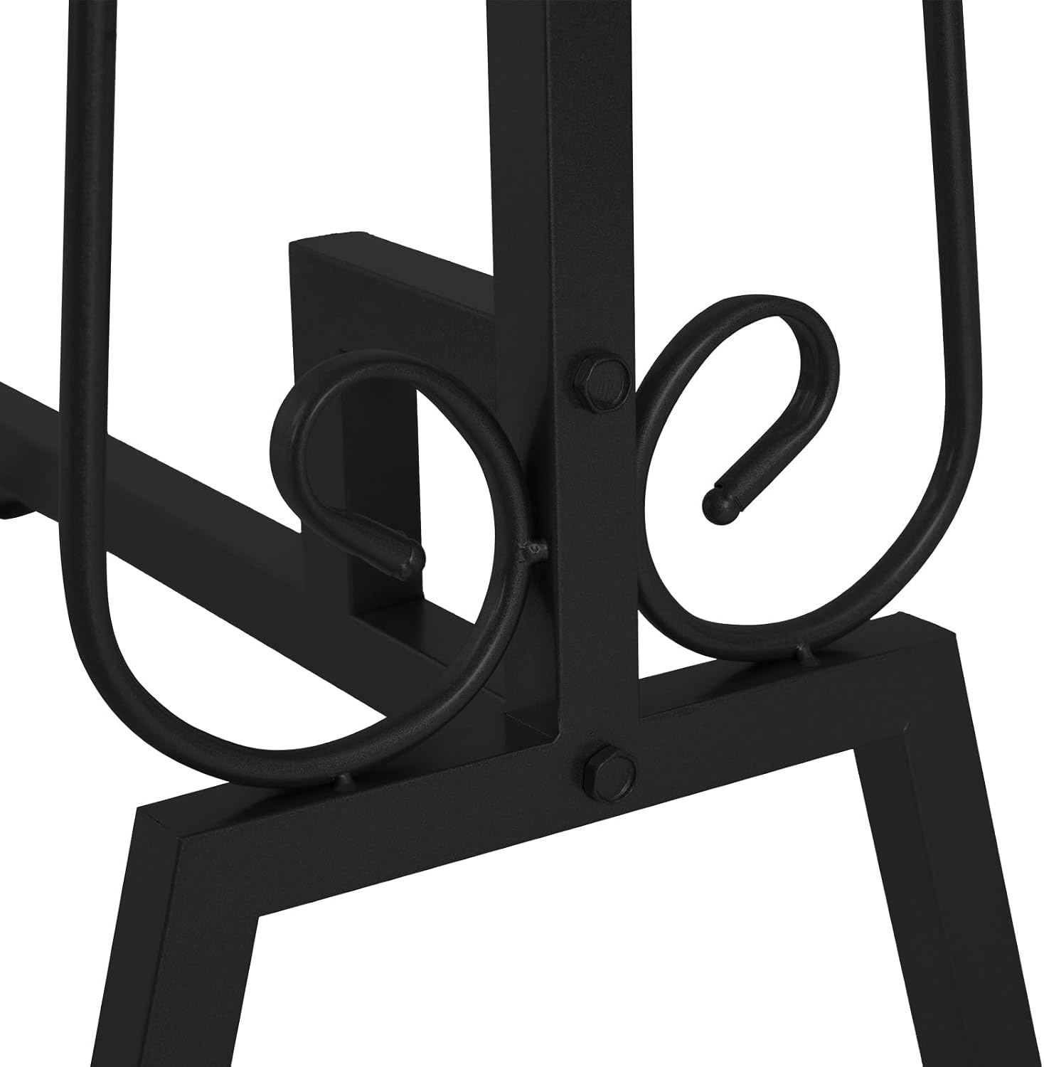 59x55x19.6in Clothing Display Stand, Floorstanding Retail Ellipse Coat Rack, Commercial Clothes Hanging Rack with Top Panel, Metal Garment Rack for Shops, Boutiques Display (Black)