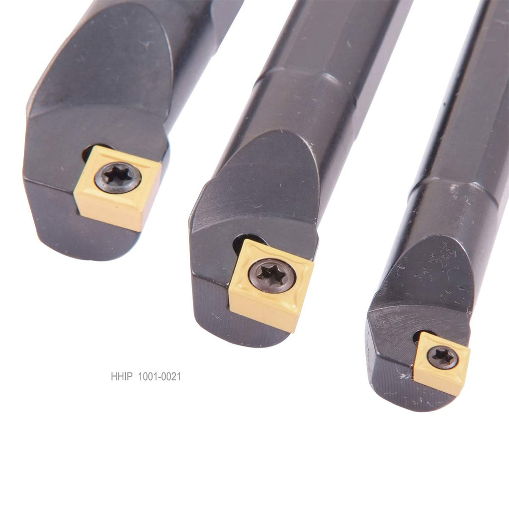 HHIP 1001-0021 3 Piece (1/2-5/8 & 3/4 Inch) SCLCR Indexable Boring Bar Set