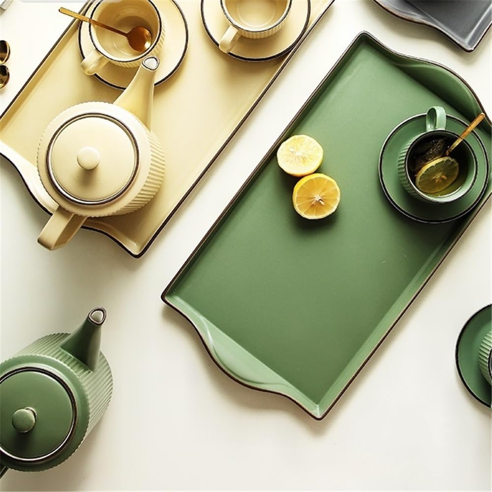 Beverage Serveware Tea cup kettle set cup home living room ceramic water cup coffee cup set cup water cup Water Carafe(Yellow)