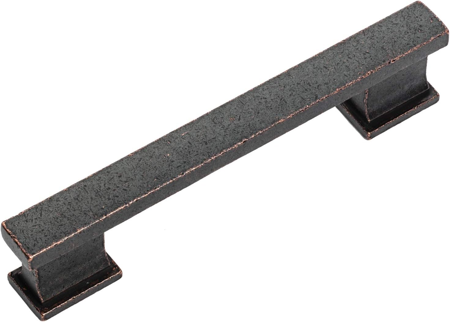 Cosmas 25 Pack 702-4HB Hammered Bronze Contemporary Cabinet Hardware Handle Pull - 4' Hole Centers