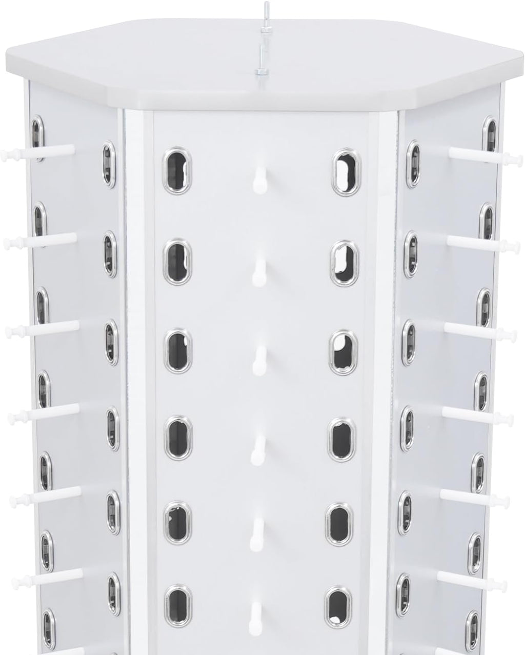 102 Pairs Glasses Rack, Floor-Standing Sunglasses Display Rack, 360° Rotating Eyewear Holder, Eyeglasses Storage Organizer, Sunglasses Display Stand with Cabinet & Wheels, Silver